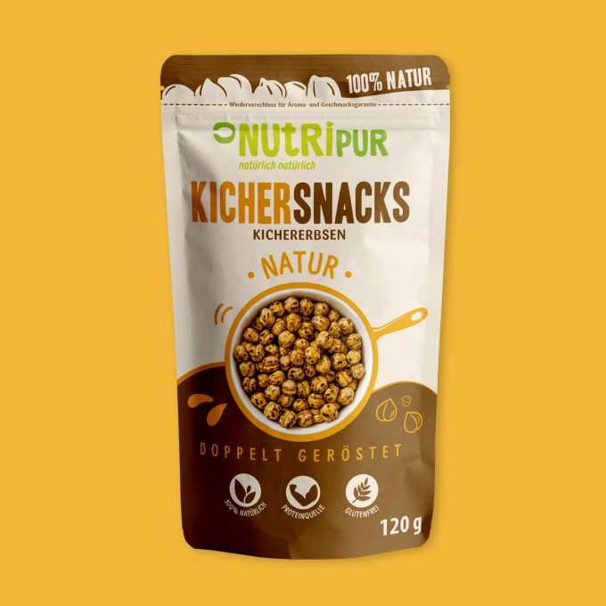 Nutripur Kichererbsen doppelt geröstet 120 g (14 Stück)