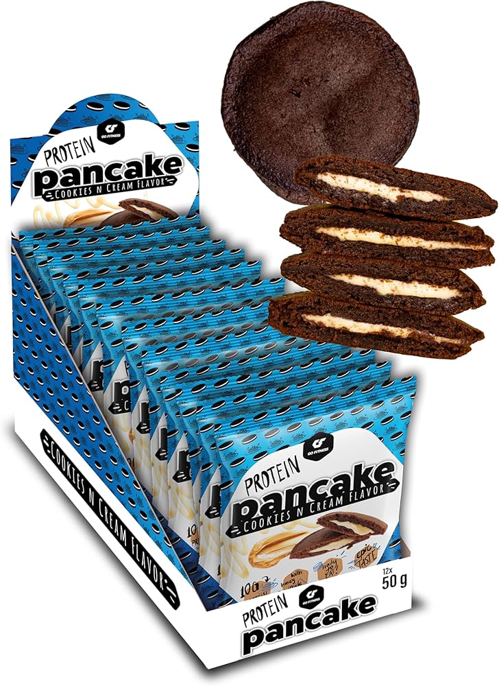 GoFitness Nutrition - Protein Pancake - Cookies & Cream - 50g (12 Stück)