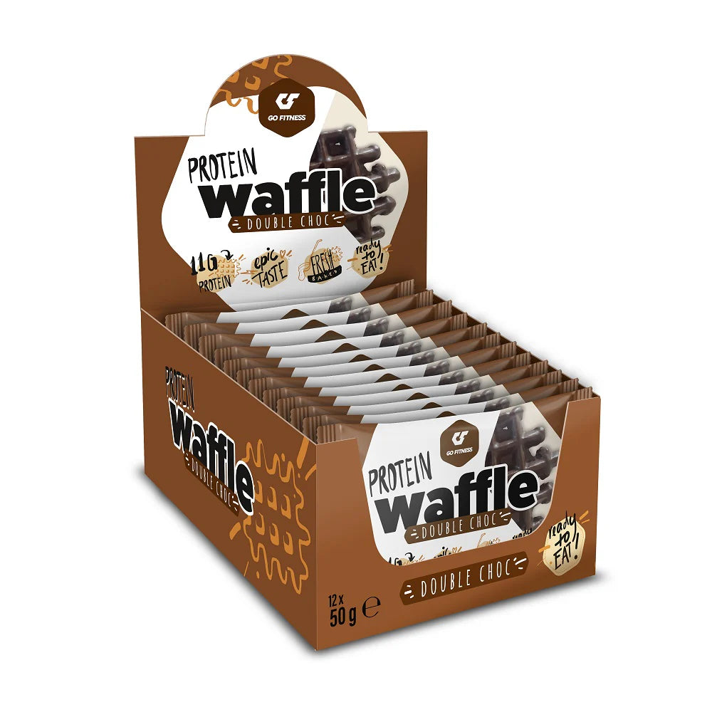 GoFitness Nutrition - Protein Waffel - Double Chocolate - 50g (12 Stück)