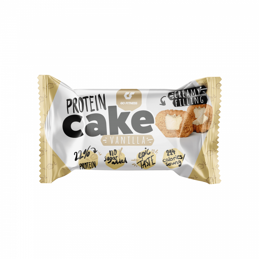 GoFitness Nutrition - Protein Cake - Vanilla - 50g (12 Stück)