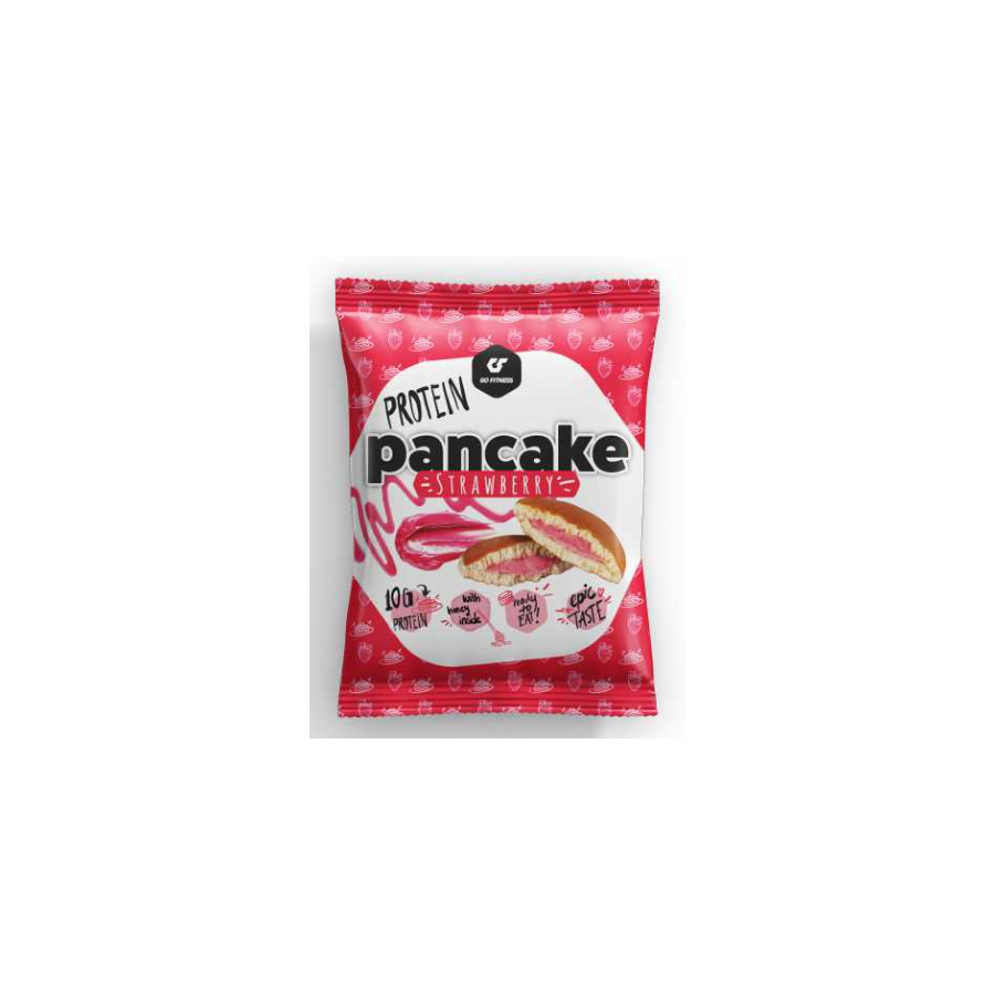 GoFitness Nutrition - Protein Pancake - Strawberry - 50g (12 Stück)